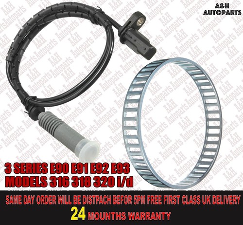 REAR ABS SPEED SENSOR+ABS RING FOR BMW 3 SERIES E90 E91 E92 E93 316 318 320