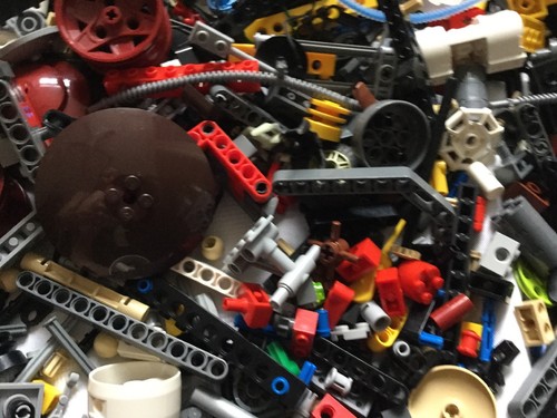 Lego Technic Bulk Lot 100 Parts Pieces Mindstorms Liftarms Beams Axle Pins Gear+