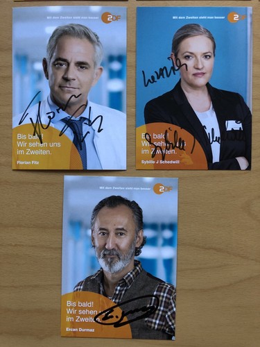 11 AK ZDF Bettys Diagnose Autogrammkarten original signiert mit Löffler /& Fitz