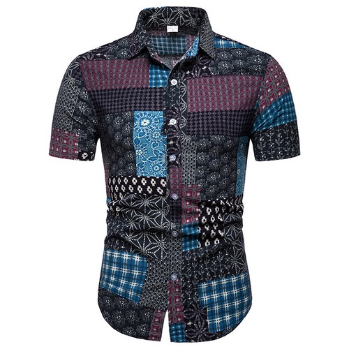 Men Tops Shirt Summer Formal 2019 Tops Party Shirt Turn down collar Stylish