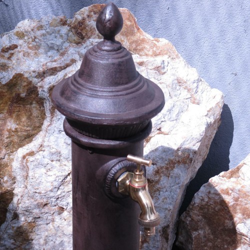 STANDBRUNNEN MIT BECKEN BRUNNEN GUSSEISEN GARTEN ANTIK NOSTALGIE STIL NEU