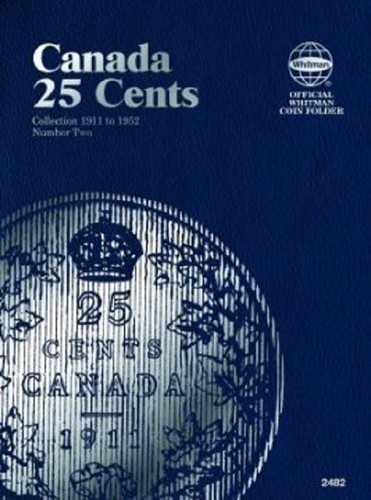 6 Whitman Coin Folders Set Collection For Canadian 25 Cents Vol.1-6 1953-Date