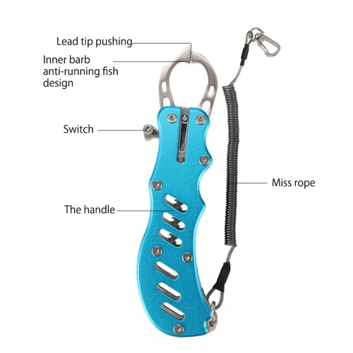 Portable Multifunctional Fishing Pliers Stainless Steel Fish Gripper Tackle C3M3