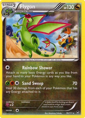 4X Pokemon Furious Fists Flygon 76//111 Rare Card