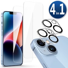 2x Display Panzerfolie iPhone 16 15 14 13 12 11 Pro Max +2x Kamera Schutz Glas