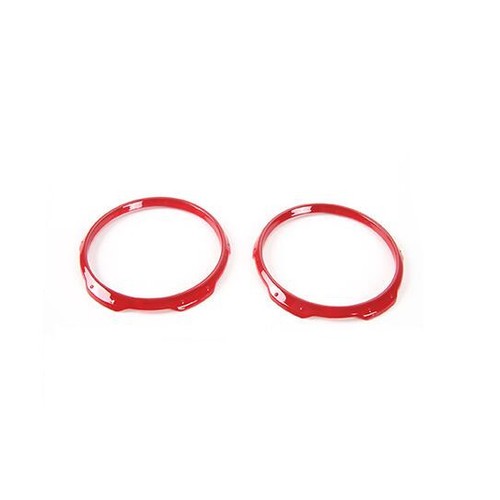 Red Dashboard Decorative Frame Cover 2pcs For Jeep Compass 2017 2018 2019