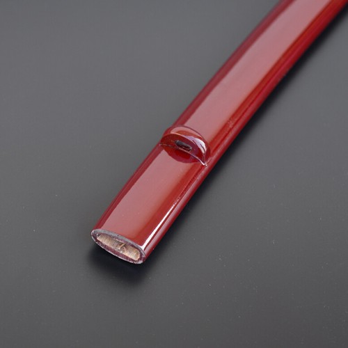 Shiny Lacquered Wooden Saya Dark Red Sheath For Japanese Samurai Katana Sword
