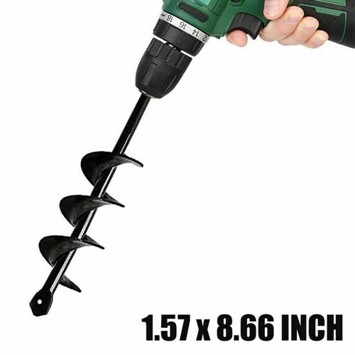 9/"//15/"//18/" Planting Garden Auger Spiral Hole Drill Bit F Yard Earth Bulb Planter