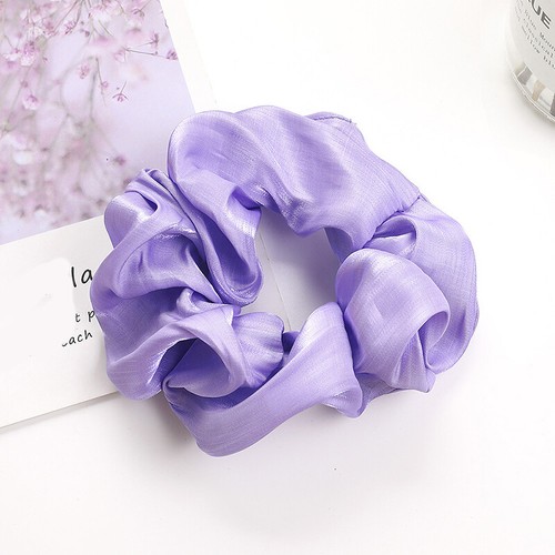 Sweet Silky Satin Hair Scrunchie Elastic Hair Ties Hair Rope Hair Accessories BS
