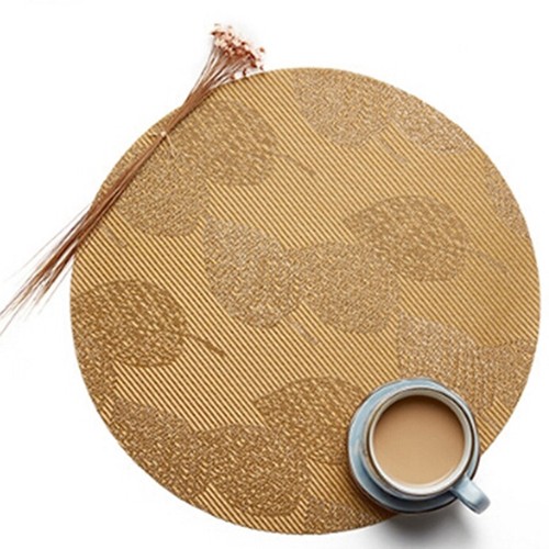 Round Linen Placemats Table Place Mats Kitchen Dinner Table Heat Pads