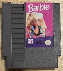 Nintendo NES Barbie Cartridge And Manual Tested Working