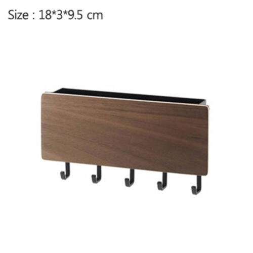Wall Mounted Hanging Hanger Hooks Key Holder Storage Door Rack Shelf Organizer·