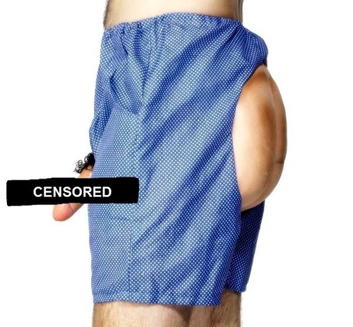 Stag Night robe fantaisie Bum /& Willy Shorts Bleu Blague Comédie Stag Do Par Smiffys