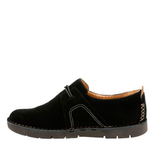 5.5 6,7 standard fit Clarks Womens Un Ava Suede Shoes In Black UK Size 5