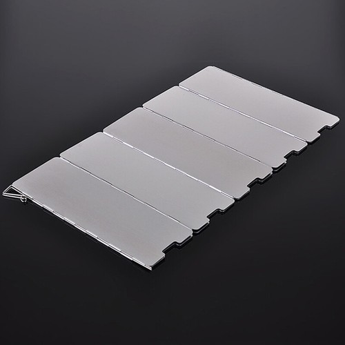 Outdoor Foldable Camping Cooking Cooker Gas Stove Wind Shield Screen 10 Plates