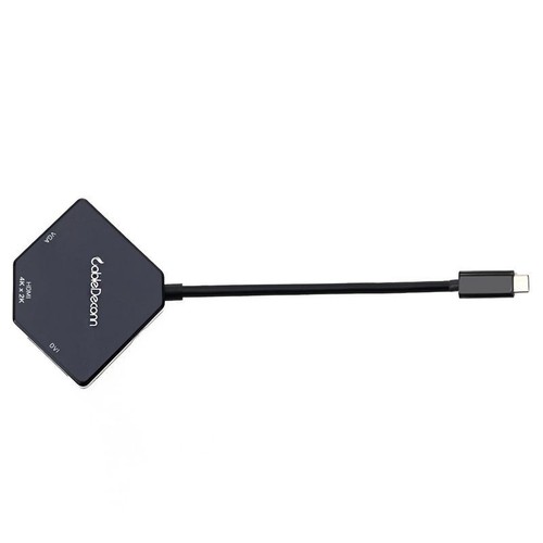 CableDeconn Thunderbolt 3 Adapter USB Type-C to 4K HDMI DVI VGA HUB Multipo Z7B6