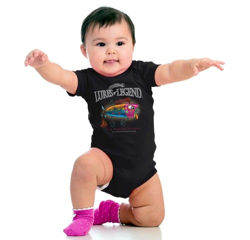 Trout Fishing Lures Shirt Outdoor Sporting Good Gill McFinn Romper Bodysuit