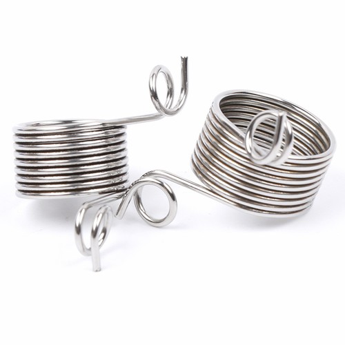 Supplie Yarn Spring Guides Thimble Ring Stainless Steel Knitting Tools