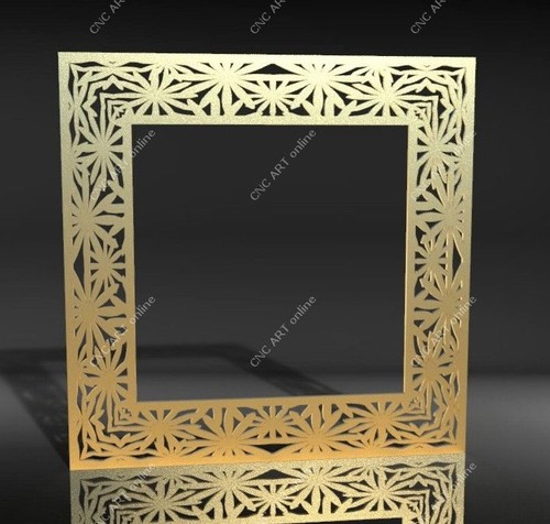 water jet Router Nice mirror frame DXF DWG and EPS File For CNC Plasma laser