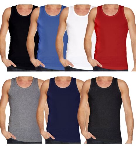 3,5,7 Packs Men Vest Top Summer Gym Training Cotton Sleeveless S M L XL 2XL Lot