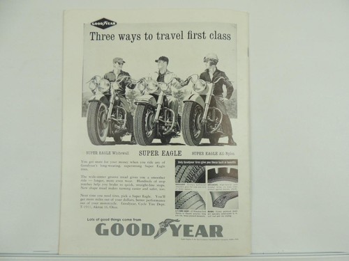 Vintage Aug 1962 AMERICAN MOTORCYCLING Magazine Dick Mann Markel Laconia L3664