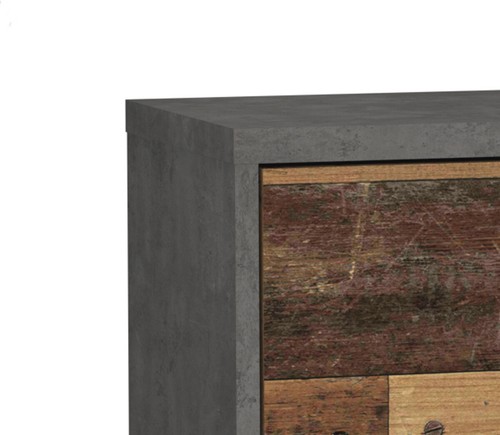und Esszimmer Anrichte Used Wood grau Beton Vintage Best Sideboard Kommode Wohn