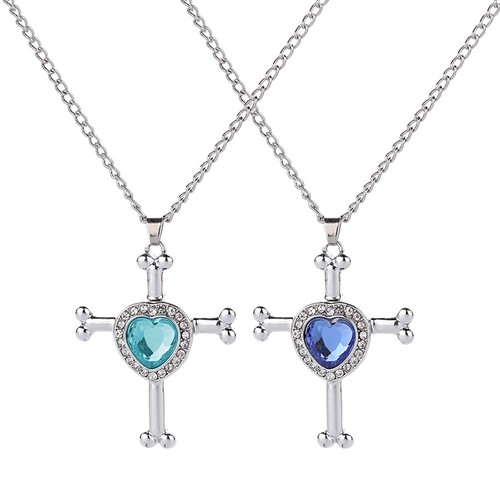 1 PC aléatoire Collier Cristal Coeur Crémation Urne Cendres souvenir Memorial pendentif