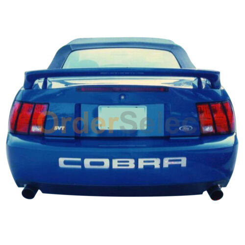 2003 Ford Mustang COBRA Rear Bumper Vinyl Letters Chrome Inserts Decals Trim