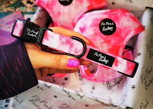 Love Rosa Collar de Perro-Cachorro O Perro Nuevo