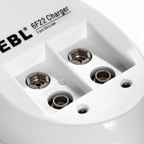 EBL 9V Li-ion Battery Charger for 9 Volt NI-CD NI-MH 6F22 Rechargeable Battery