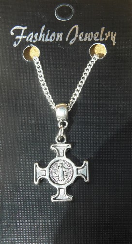 18/" or 24 Inch Chain Necklace /& Maltese Cross Religious Malta Amalfi Iron Cross
