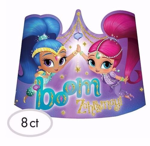 SHIMMER and SHINE Genies Paper Tiaras Birthday Party Supplies Favors Hats Crowns