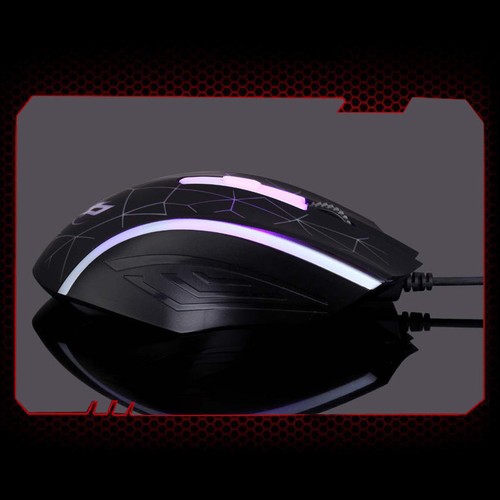 2400DPI 4D 7 Color USB Wired Optical Pro Gaming Game Mice Mouse For PC Laptop