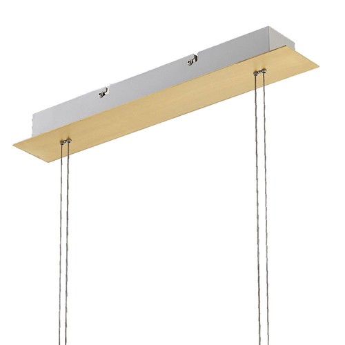 Schlichte Pendellampe LED Hängeleuchte Galerie Lichtschiene LxBxT 100x6x150 cm