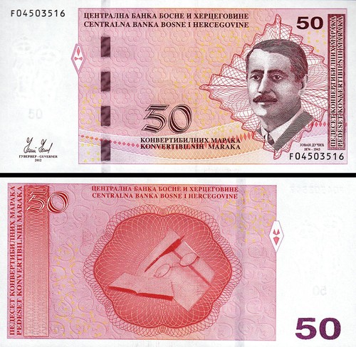BOSNIA HERZEGOVINA 50 KONVERTIBLE MARKA 2012 UNC P-85