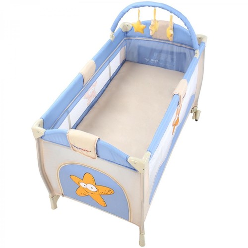 Kinderreisebett Klappbett Babybett Laufstall mit Spielbogen mit Schlafunterlage