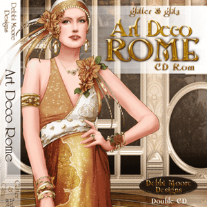 1 x Debbi Moore Designs Art Deco Rome Glitter /& Glitz Double CD Rom 292292