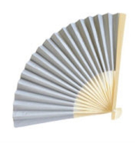 GREY Paper Fan Beach Wedding Fans Favors
