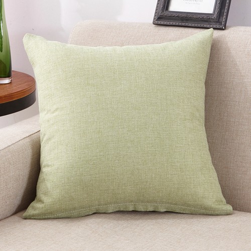Simple Linen Cotton Throw Pillow Cases Club Sofa Cushion Cover Home Decor CH