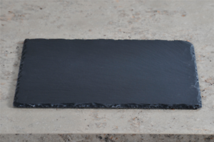 rectangulaire schiste plaque Assiette KESPER 40x30cm Anthracite Noir 