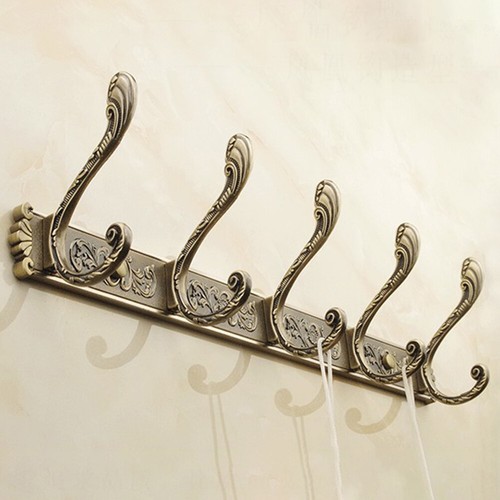 Retro Robe Hanging Hook Wall Mount Hanger Bathroom Decorative Coat Clothes Rack