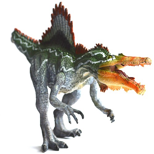 Spinosaurus Velociraptor Raptor Deux Dinosaurs Jouets Modèle Enfants Cadeau De Noël