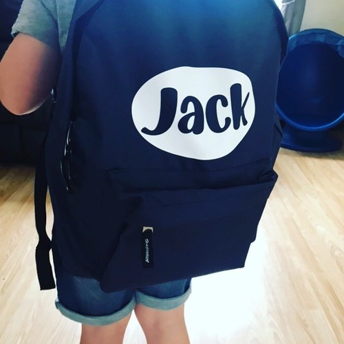 Personalised Name Childrens Kids Childs Backpack Back To School Nursery