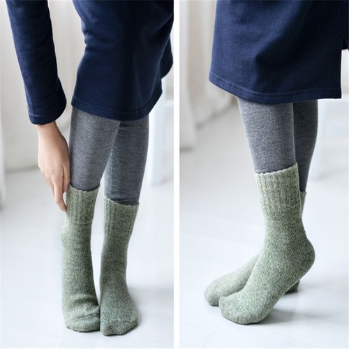 Women Wool Cashmere Thick Winter Warm Soft Solid Casual Sports Socks Christmas