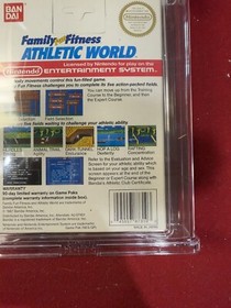 Nintendo Nes Family Fun Fitness Athletic World Hangtab Sticker Wata 9.0 9.6 Cart