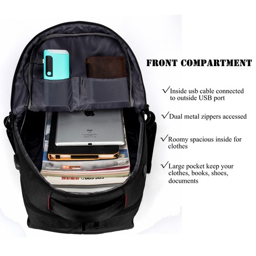 Notebook Laptop Backpack+USB Charging Port For Men Women Fit 1517 Inches Tablet