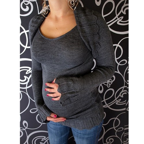 Umstandsmode Umstandspullover Umstandstunika Tunika Winter mit Bolero 36-40