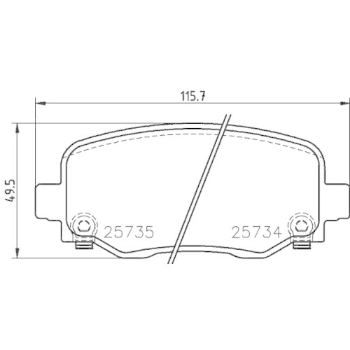 p 37 020 Conjunto de guarnición calzo zapatas FRENO frenos nuevo Brembo