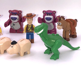 LEGO Toy Story Minifigure LOT Woody Rex Buzz Bullseye Lotso Hamm Chicken Suit
