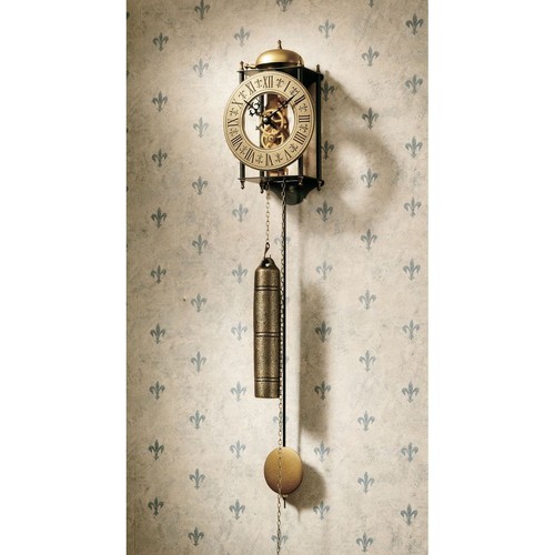 Vintage Regulator Wall Clock Antique Style Roman Numeral Old World Decor